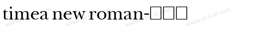 timea new roman字体转换